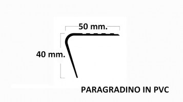 PARAGRADINO PVC | Profilo in pvc per gradini